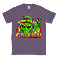 Lavender Gaylien LGBTQ Pride Classic Tee - BundleAndBundleShop