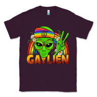 Plum Gaylien LGBTQ Pride Classic Tee - BundleAndBundleShop