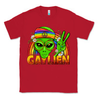 Red Gaylien LGBTQ Pride Classic Tee - BundleAndBundleShop