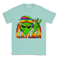 Seafoam Gaylien LGBTQ Pride Classic Tee - BundleAndBundleShop