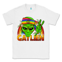 White Gaylien LGBTQ Pride Classic Tee - BundleAndBundleShop