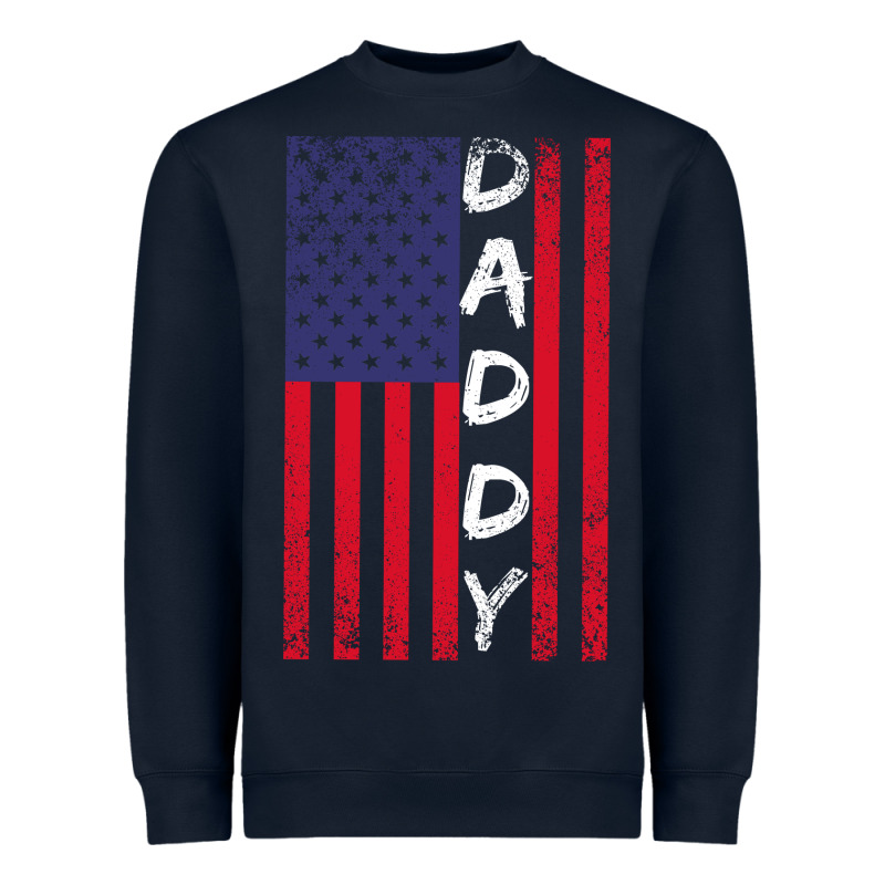 Daddy American Flag Heavyweight Sweatshirt by Bettercallsaul | Teevron