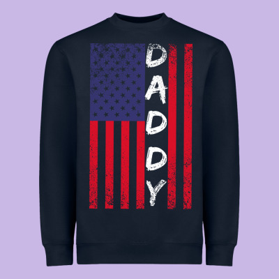 Daddy American Flag Heavyweight Sweatshirt Designed By Bettercallsaul