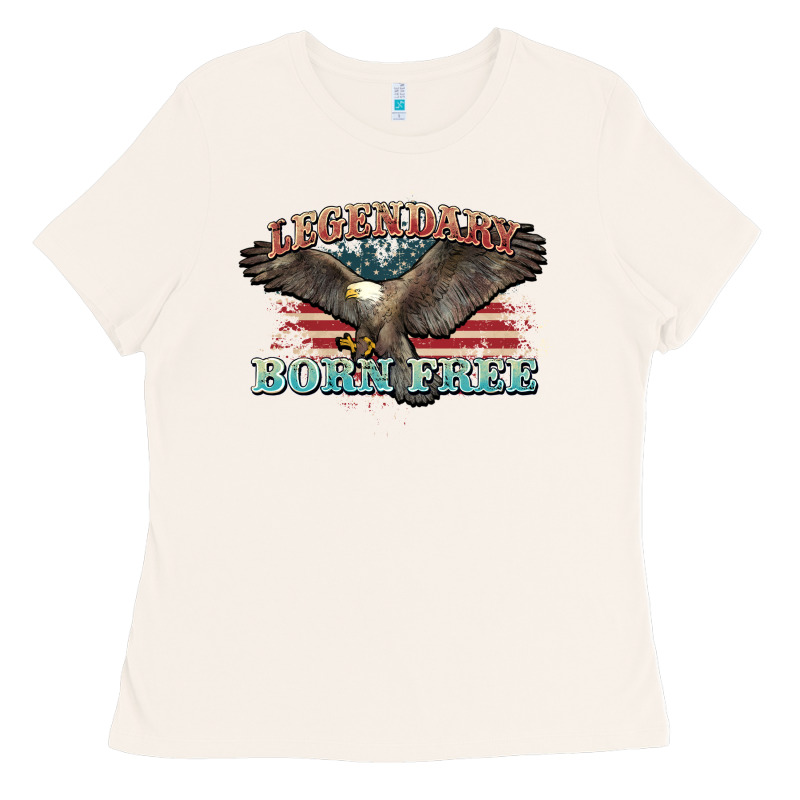 Legendary Born Free Eagle Ladies Tee by NancyCooperArtShop | Teevron