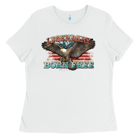 White legendary born free eagle Ladies Tee - NancyCooperArtShop