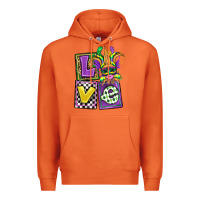 Carrot love mardi gras Premium Hoodie - OliviaCreatesArt
