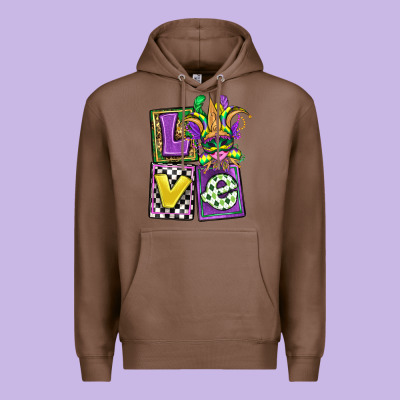 Love Mardi Gras Premium Hoodie Designed By Oliviacreatesart