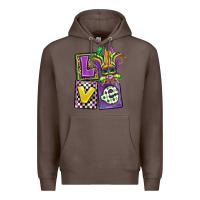 Coffee love mardi gras Premium Hoodie - OliviaCreatesArt