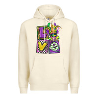 Sandshell love mardi gras Premium Hoodie - OliviaCreatesArt