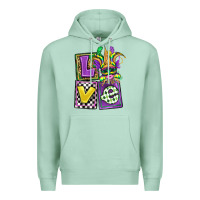 Seafoam love mardi gras Premium Hoodie - OliviaCreatesArt