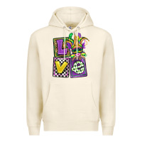 Tofu love mardi gras Premium Hoodie - OliviaCreatesArt