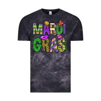 Cloud Black Western Mardi Gras Vintage Tee - BundleAndBundleShop