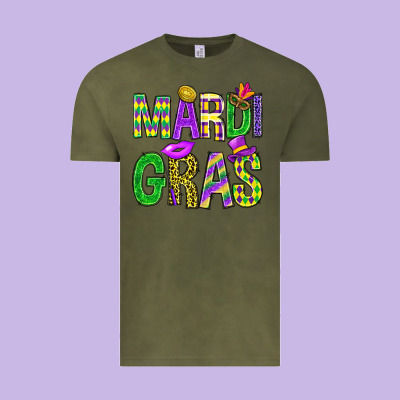 Western Mardi Gras Vintage Tee Designed By Bundleandbundleshop
