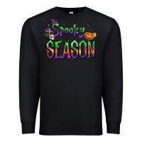 Black Halloween Spooky Season Premium Sweatshirt - FaDigitalArtStudio