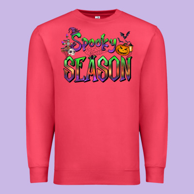 Halloween Spooky Season Premium Sweatshirt Designed By Fadigitalartstudio