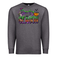 Charcoal Heather Halloween Spooky Season Premium Sweatshirt - FaDigitalArtStudio
