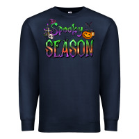 Navy Halloween Spooky Season Premium Sweatshirt - FaDigitalArtStudio