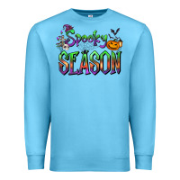 Ocean Blue Halloween Spooky Season Premium Sweatshirt - FaDigitalArtStudio