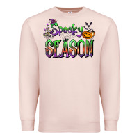 Pale Pink Halloween Spooky Season Premium Sweatshirt - FaDigitalArtStudio