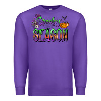 Purple Halloween Spooky Season Premium Sweatshirt - FaDigitalArtStudio