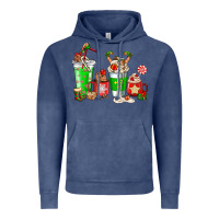 Vintage Denim Elf coffee cups Vintage Hoodie - NancyCooperArtShop