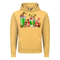 Vintage Mustard Elf coffee cups Vintage Hoodie - NancyCooperArtShop