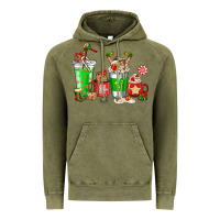 Vintage Olive Elf coffee cups Vintage Hoodie - NancyCooperArtShop