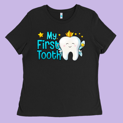 My First Tooth Tooth Fairy Ladies Tee Designed By Jasminsmagicworld