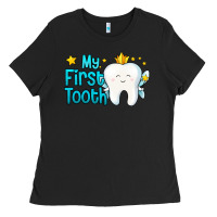 Black my first tooth tooth fairy Ladies Tee - Jasminsmagicworld