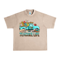 French Oak Teacher Life With Truck Urban Heavy Tee - BundleAndBundleShop