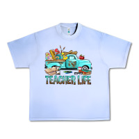 Grape Ice Teacher Life With Truck Urban Heavy Tee - BundleAndBundleShop