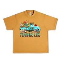 Peanut Butter Teacher Life With Truck Urban Heavy Tee - BundleAndBundleShop