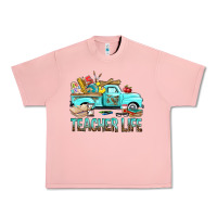 Salmon Teacher Life With Truck Urban Heavy Tee - BundleAndBundleShop