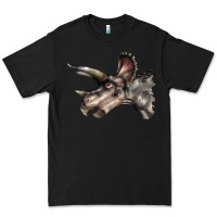 Black Triceratops Horridus Face Premium Tee - LillyAllenDesigns