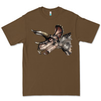 Cacao Triceratops Horridus Face Premium Tee - LillyAllenDesigns