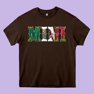 Mexican Flag Mini Heavy Core Tee Designed By Jasminsmagicworld