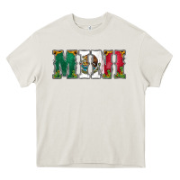 Cream mexican flag mini Heavy Core Tee - Jasminsmagicworld