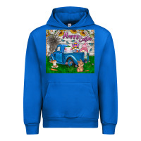 Cobalt happy easter truck Urban Hoodie - CowhideDigitalArt