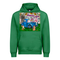 Emerald happy easter truck Urban Hoodie - CowhideDigitalArt