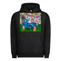 Pigment Black happy easter truck Urban Hoodie - CowhideDigitalArt