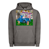 Pigment Tornado happy easter truck Urban Hoodie - CowhideDigitalArt