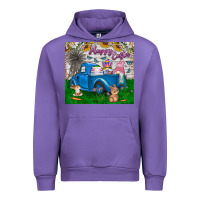 Tulip happy easter truck Urban Hoodie - CowhideDigitalArt