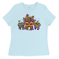 Baby Blue mardi gras teeth dental assistant Ladies Tee - Jasminsmagicworld