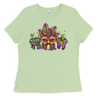 Matcha mardi gras teeth dental assistant Ladies Tee - Jasminsmagicworld