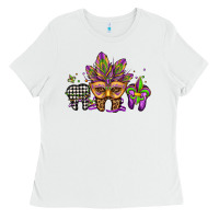 White mardi gras teeth dental assistant Ladies Tee - Jasminsmagicworld
