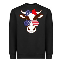 Black Cow 4Th Of July Independence Day Heavyweight Sweatshirt - Bettercallsaul