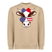 Mushroom Cow 4Th Of July Independence Day Heavyweight Sweatshirt - Bettercallsaul