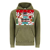 Vintage Olive hot cocoa cozy blankets christmas movies tumbler Vintage Hoodie - MaliasSmallBusiness