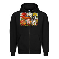 Black fall farm animals Zipper Hoodie - CowGirlArtShop