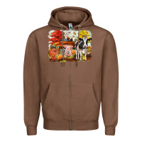 Chestnut fall farm animals Zipper Hoodie - CowGirlArtShop